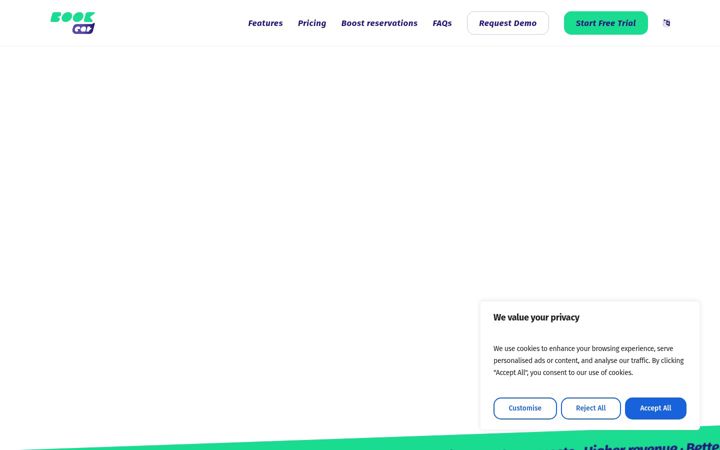 Screenshot of bookeat.net