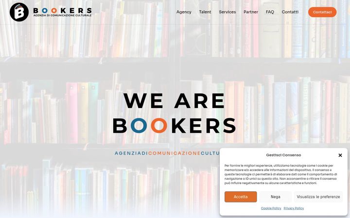 Screenshot of bookersagency.com