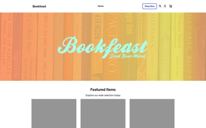 Screenshot of bookfeast.co.uk