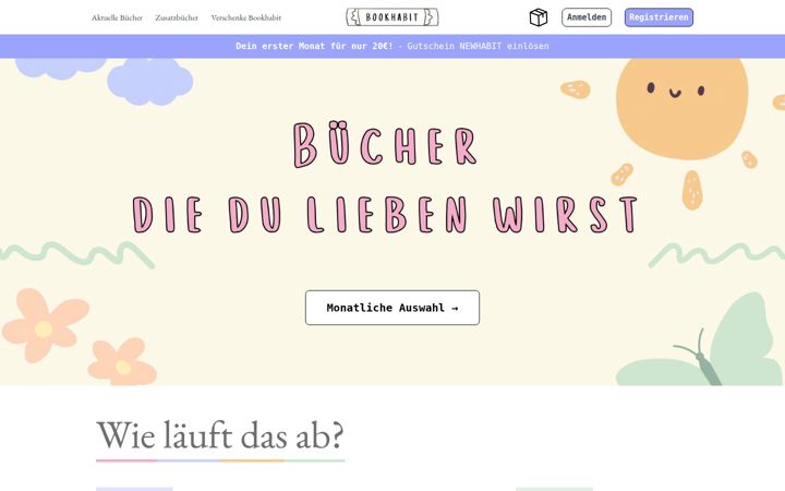Snímek obrazovky bookhabit.de