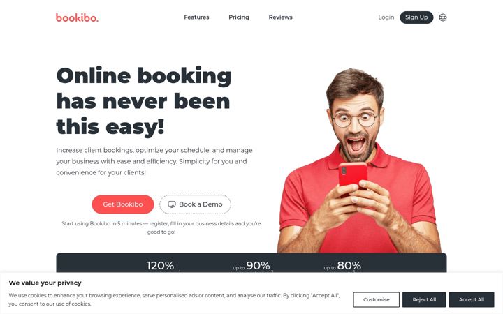 Screenshot of bookibo.com