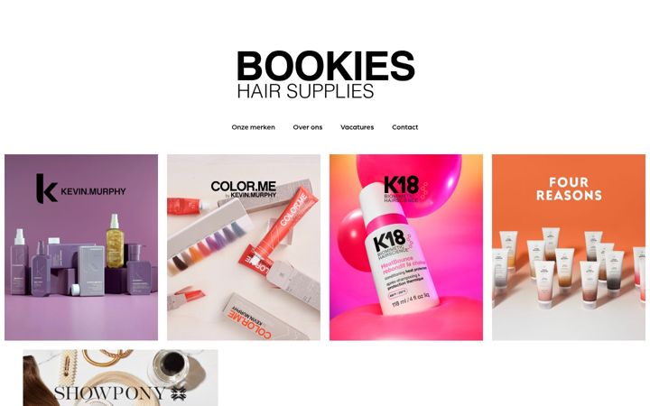 Screenshot of bookieshairsupplies.nl