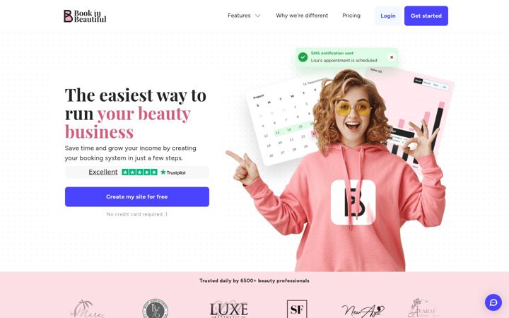Screenshot of bookinbeautiful.com