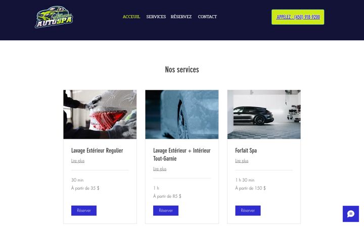 Screenshot of booking-autospaelegance.com