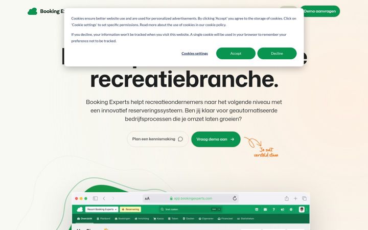 Screenshot of booking-experts.nl