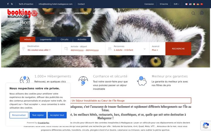 Screenshot of booking-hotel-madagascar.com