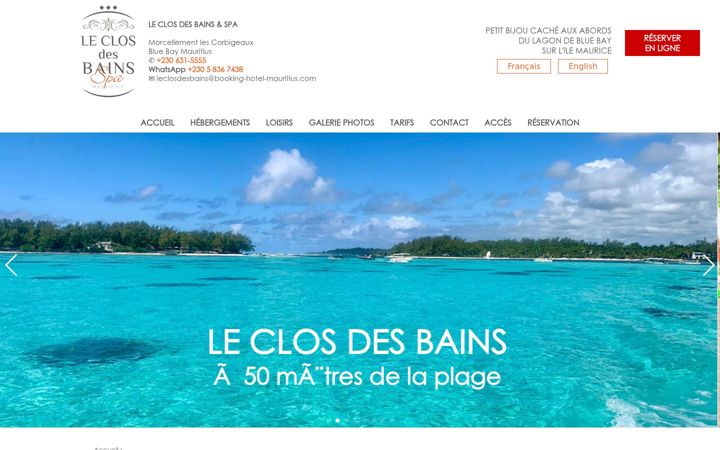 Screenshot of booking-hotel-mauritius.com