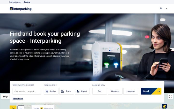 Screenshot of booking-interparking.com