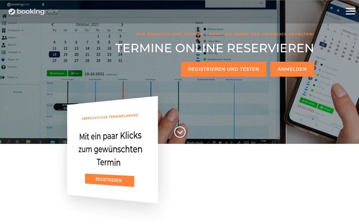 Screenshot of booking-pilot.com
