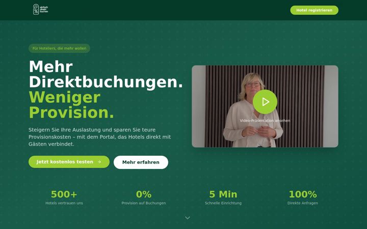 Screenshot of booking-plus.de