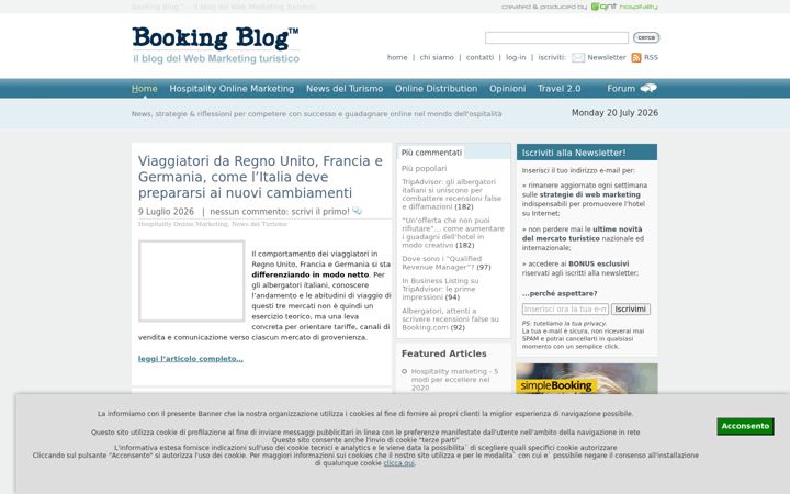 Screenshot of bookingblog.com