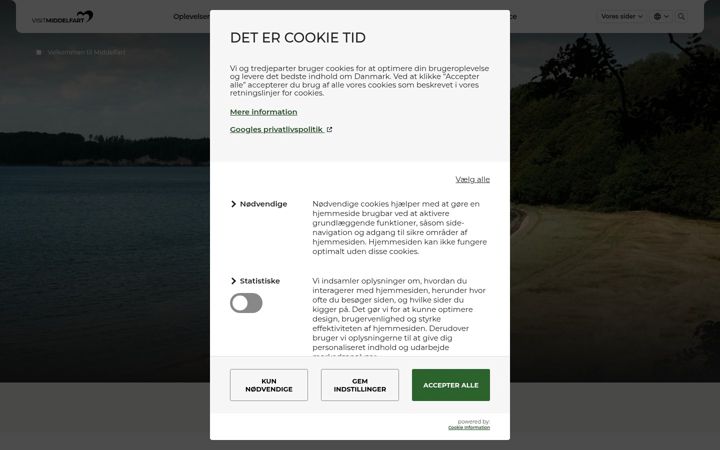 Screenshot of bookinglillebaelt.com