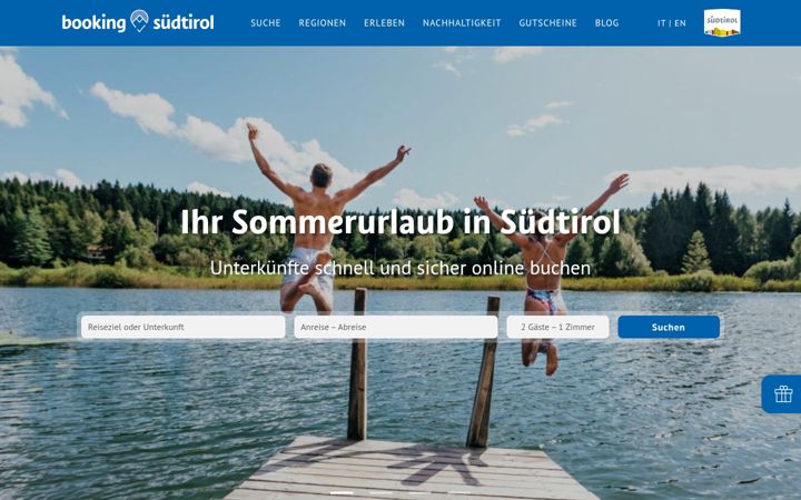 Screenshot of bookingsuedtirol.com