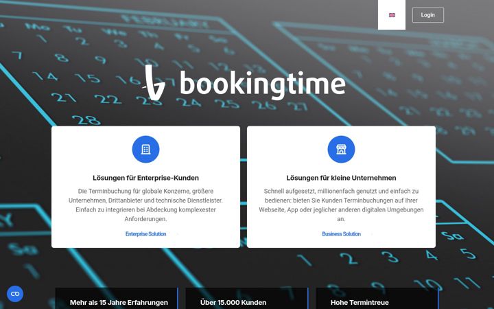 Screenshot of bookingtime.com