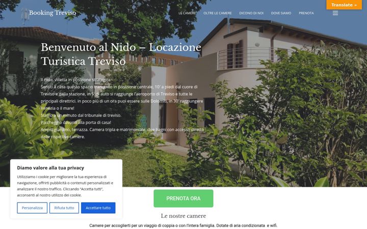 Screenshot stránky bookingtreviso.com