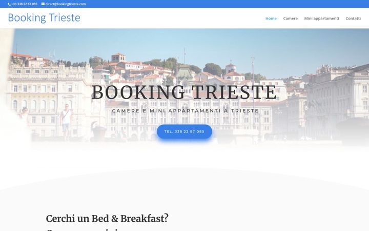 Screenshot of bookingtrieste.com