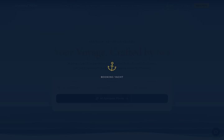 Screenshot of bookingyacht.com.tr