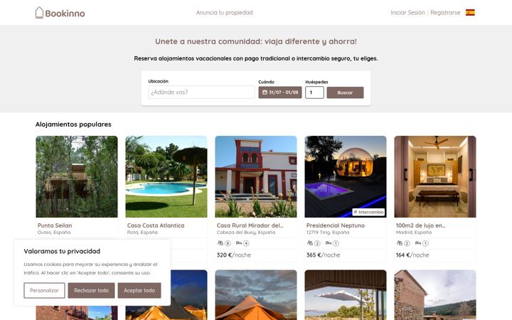 Screenshot of bookinno.es