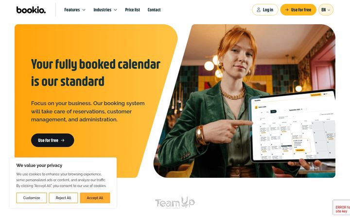 Screenshot of bookiopro.com