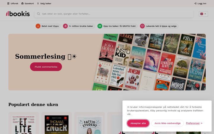 Screenshot of bookis.com