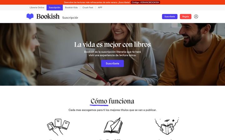 Screenshot of bookish.es