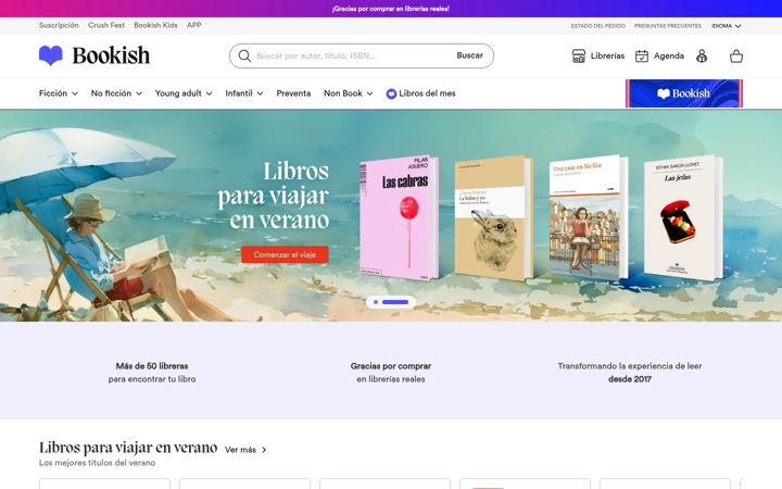Screenshot of bookish.org
