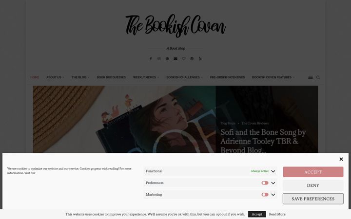 Ekrānuzņēmums no bookishcoven.com