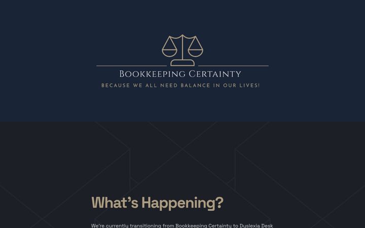 Screenshot of bookkeepingcertainty.co.uk