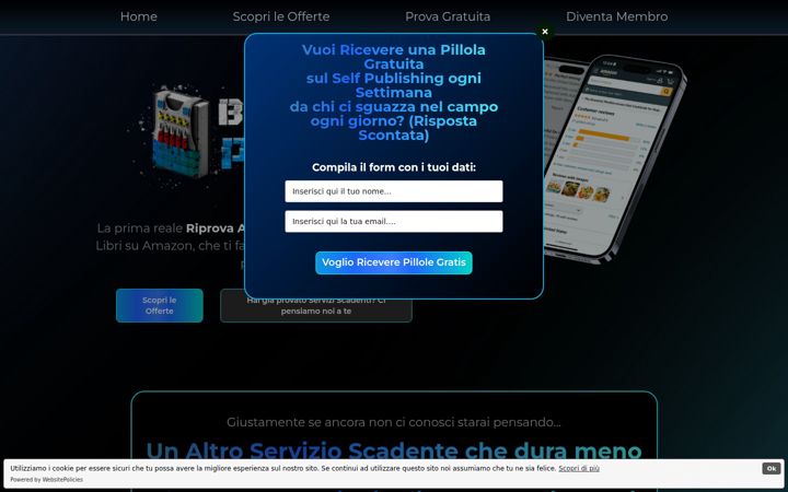 Screenshot of bookletproof.it