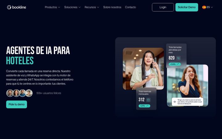 Screenshot of bookline.io