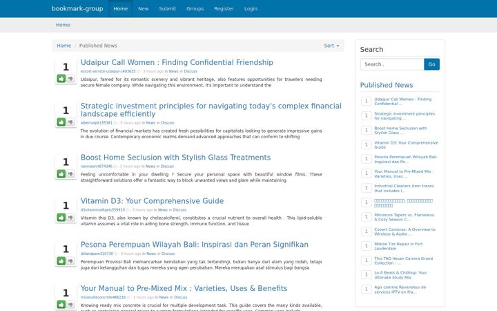 Screenshot of bookmark-group.com