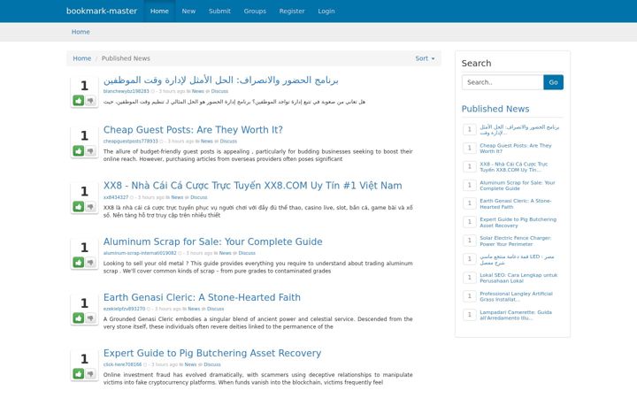 Screenshot of bookmark-master.com