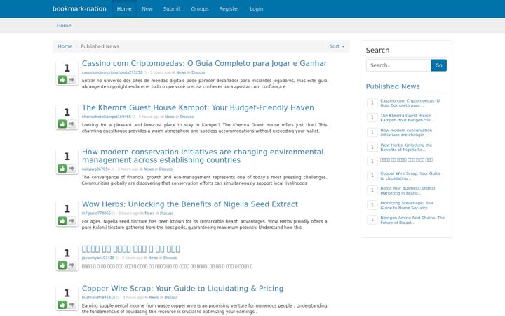 Screenshot of bookmark-nation.com