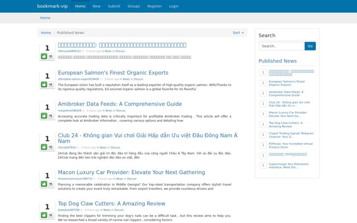 Screenshot of bookmark-vip.com