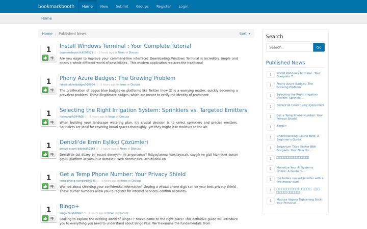 Screenshot of bookmarkbooth.com
