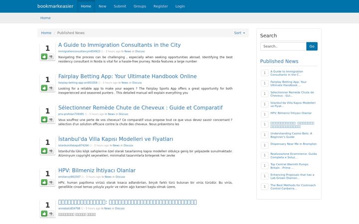 Screenshot of bookmarkeasier.com