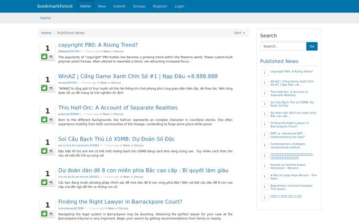 Screenshot of bookmarkforest.com