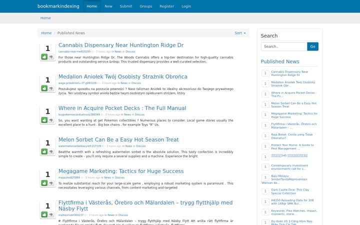 Screenshot of bookmarkindexing.com