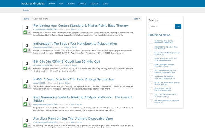 Screenshot of bookmarkingdelta.com