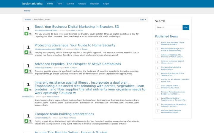 Screenshot of bookmarklethq.com