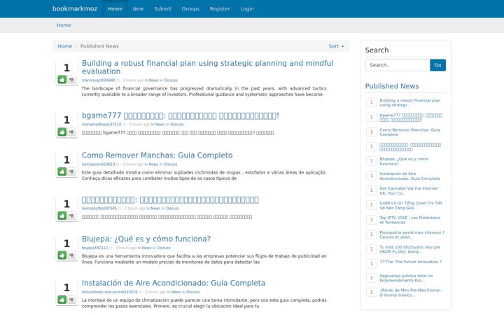 Posnetek zaslona bookmarkmoz.com