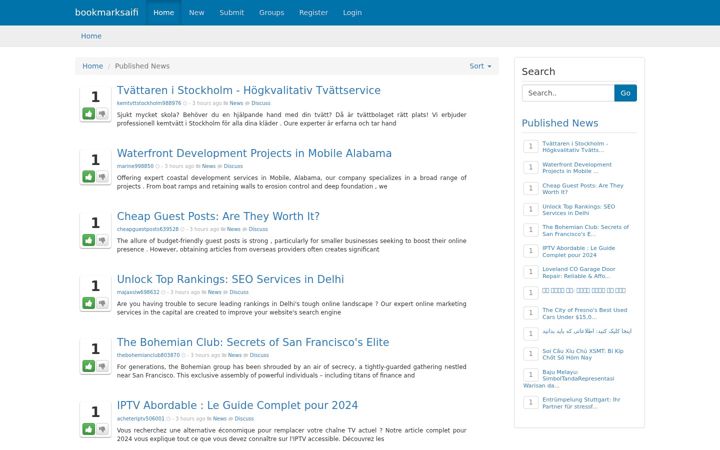 Screenshot of bookmarksaifi.com
