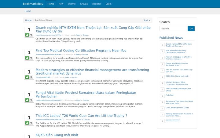 Screenshot of bookmarksbay.com