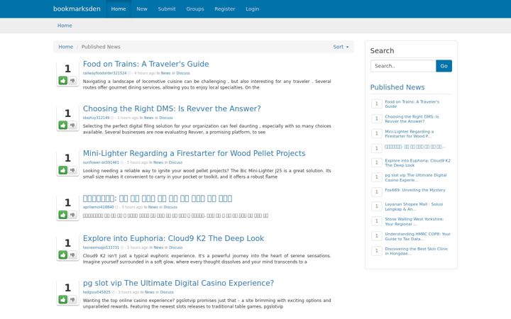Screenshot of bookmarksden.com