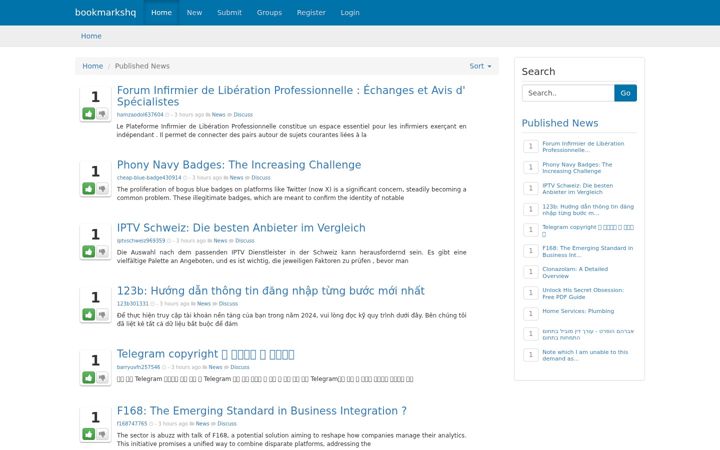 Screenshot of bookmarkshq.com