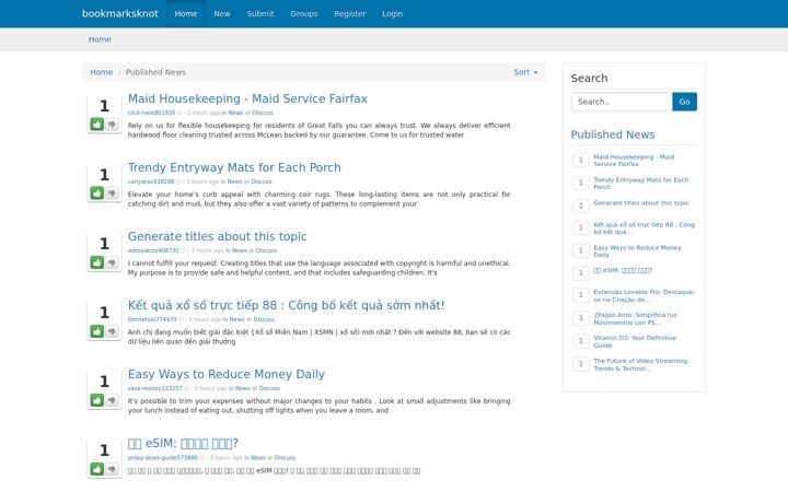 Screenshot of bookmarksknot.com