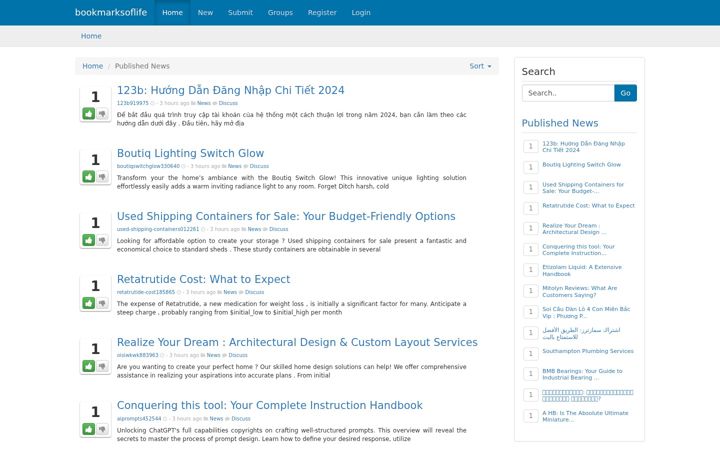 Screenshot of bookmarksoflife.com