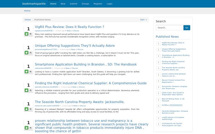 Screenshot von bookmarksparkle.com