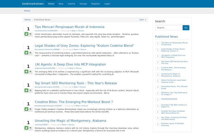 Screenshot of bookmarkstown.com