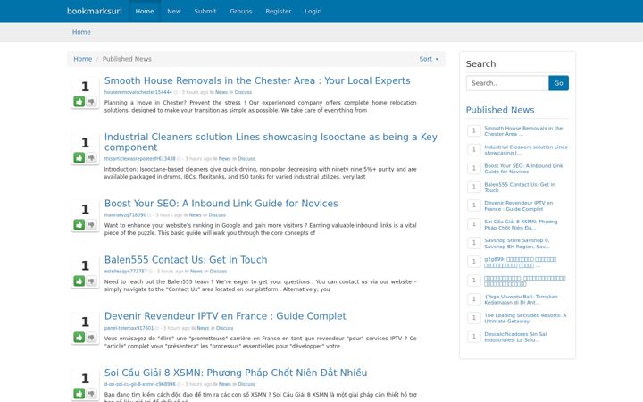 Screenshot of bookmarksurl.com